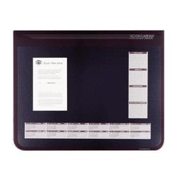Visual Organizers Desk Pad, 24 x19 , Non Glare, See Thru Cover, Burgundy (VIOVC3311)