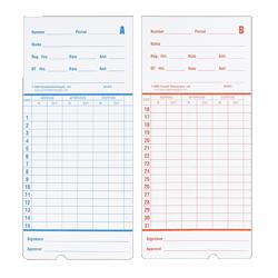 Pyramid Technologies, Inc. 2-Sided Time Cards, 3-3/8 x7-3/8 x1 , White (PTI41473)