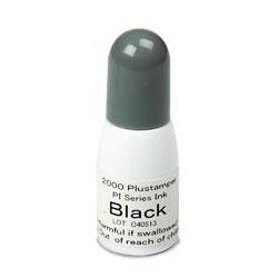 Consolidated Stamp 2000 PLUS Custom Flash Ink Refills 1ml Bottle, Black (COS090716)
