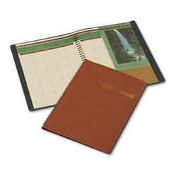 House Of Doolittle 2008 Landscapes Ruled Monthly Planner, Simulated Suede Covers, 7 x 10 , Brown (HOD523)