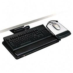 3M - ERGO 3M Adjustable Keyboard Tray - 11.7 x 24.4 , 26 x 17.75 , 7.2 , 10.5 - Black