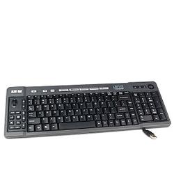 ADESSO Adesso AKB-320UB Multimedia Keyboard and Optical Trackball - USB - 103 Keys
