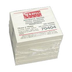 Sparco Products Adhesive Fanfold Note Pads, Ruled, 3 x3 , Yellow (SPR70404)