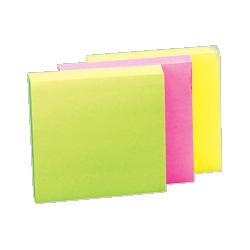 Sparco Products Adhesive Note Pads, 3 x5 , 5/Pack, 2 OE,1 GN, YW, PK (SPR19817)