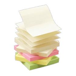 Sparco Products Adhesive Notes, Pop-up, 3 x3 , 12/Pack, Pastel Colors (SPR19851)