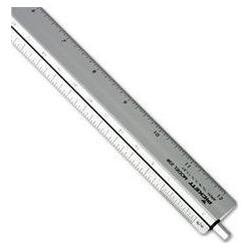 Chartpak/Pickett Adjustable Triangular Scale for Architects, 12 Aluminum with Scale Dial (CHA238)
