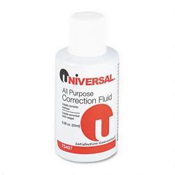 Universal Office Products All Purpose Correction Fluid, .68 Fluid Oz. Bottle, White (UNV75407)