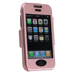 Eforcity Aluminum Case w/ Belt Clip for Apple iPhone, Pink