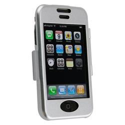 Eforcity Aluminum Case w/ Belt Clip for Apple iPhone, Silver