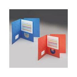 Smead Manufacturing Co. Antimicrobial Two Pocket Portfolio, Letter Size, Blue, 25 per Box (SMD87922)