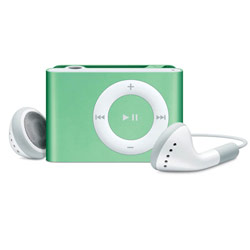 Apple iPod Shuffle 2GB MP3 Player - 2GB Flash Memory - Green