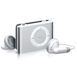 Apple iPod Shuffle 2GB MP3 Player - 2GB Flash Memory - Silver