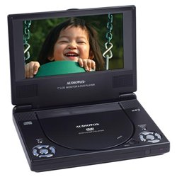 Audiovox D1788 Portable DVD Player - 7 - DVD-R, CD-RW - DVD Video, CD-DA, Picture CD, MP3 Playback