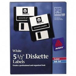 Avery-Dennison Avery Dennison Diskette Label - 5.25 Diameter - Permanent - 840 / Box - White