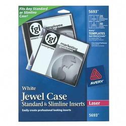 Avery-Dennison Avery Dennison Laser CD Jewel Case Insert - 20 x Inserts