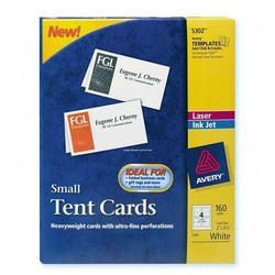 Avery-Dennison Avery Dennison Laser/Inkjet Embossed Tent Card - 2 x 3.5 - 160 x Card