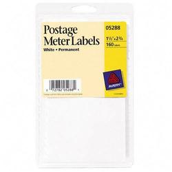 Avery-Dennison Avery Dennison Postage Meter Labels - 1.5 Width x 2.75 Length - Permanent - 160 / Pack - White