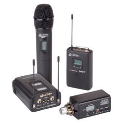 Azden 320-ULX Dual-Channel UHF Lavalier and Plug-In Mic System