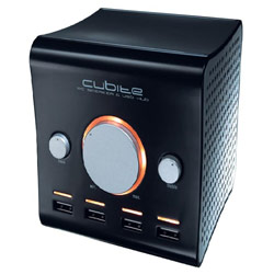 Boynq BOYNQ CUBITEBK Cubite PC Speaker & USB Hub (Black)