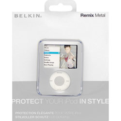 Belkin F8Z238-SLV Remix Case for iPod nano - Silver