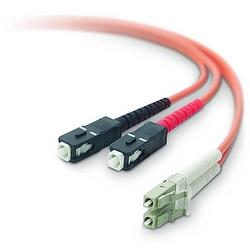 BELKIN COMPONENTS Belkin Fiber Optic Duplex Patch Cable - 2 x SC - 2 x LC - 22.97ft