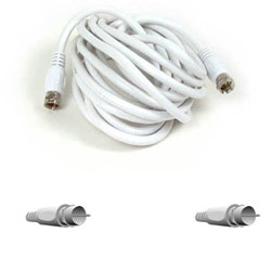 Belkin RG59 Coaxial Cable, 12 feet, White