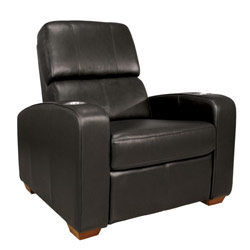 Bell'O Bello HTS100BK - Home Theater Recliner Chair - Black Leather