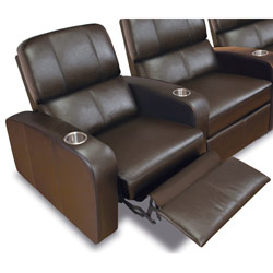 Bell'O Bello HTS100BN - Home Theater Recliner Chair - Brown Leather