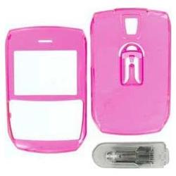 Wireless Emporium, Inc. Blackberry 8700/8703e Trans. Hot Pink Snap-On Protector Case w/Clip