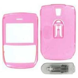 Wireless Emporium, Inc. Blackberry 8700/8703e Trans. Pink Snap-On Protector Case w/Clip