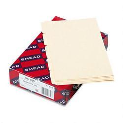 Smead Manufacturing Co. Blank Self Tab Manila Card Guides, 5 x 8, 1/5 Tab Cut, 100/Box (SMD57050)