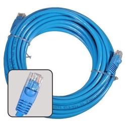 Eforcity Blue 25 foot CAT5E Ethernet Cable - Gold Plated Male to Male Connectors for Base-T Networks