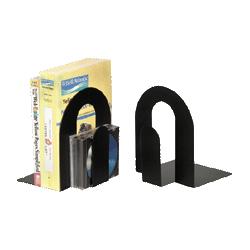 OFFICEMATE INTERNATIONAL CORP Bookends, Steel Construction, Nonskid Base, 9 , Black (OIC93132)