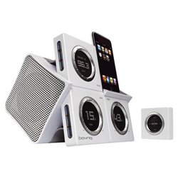 Boynq Wakeup Alarm Clock for Apple iPod - White