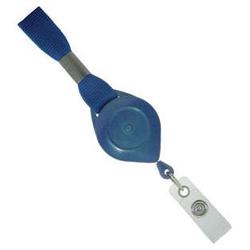 BRADY PEOPLE ID - CIPI Brady Lanyard with Plastic Round Slotted Smart Reel Combo - Royal Blue