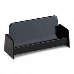 Universal Office Products Business Card Holder, Plastic, 50 Card Capacity, Black (UNV12592)