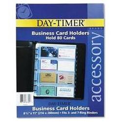 Daytimer/Acco Brands Inc. Business Card Holders for Folio Size Looseleaf Planners, 8 1/2 x 11, 5/Pack (DTM87325)
