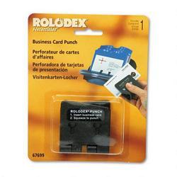 Eldon Office Products Business Card Punch for 2 1/4 x 4 Card Files, Plastic, Black (ROL67699)