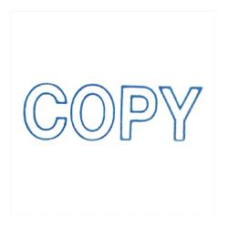 Sparco Products COPY Title Stamp, 1-3/4 x5/8 , Blue Ink (SPR60013)