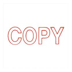Sparco Products COPY Title Stamp, 1-3/4 x5/8 , Red Ink (SPR60014)