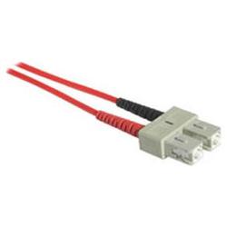 CABLES TO GO Cables To Go Fiber Optic Duplex Patch Cable - 2 x SC - 2 x SC - 16.4ft - Red