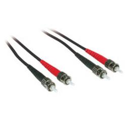 CABLES TO GO Cables To Go Fiber Optic Duplex Patch Cable - 2 x ST - 2 x ST - 9.84ft - Black