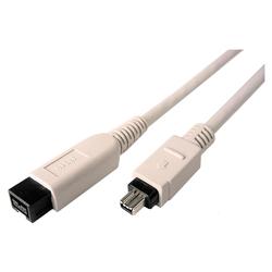 CABLES UNLIMITED Cables Unlimited 14ft 9Pin to 4Pin IEEE 1394B Bilingual Firewire 800/400 Cable - 1 x FireWire - 1 x FireWire - 14ft - Beige