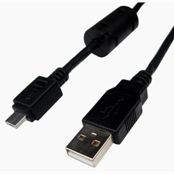 CABLES UNLIMITED Cables Unlimited 2Mtr USB Micro A Cable with Ferrites - 1 x Type A USB - 1 x Type A USB - 6.56ft - Black