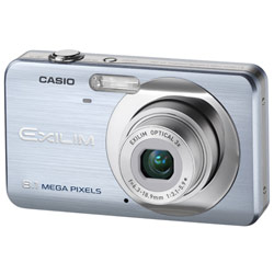 Casio EX-Z80BE 8 Megapixel, 2.6 LCD, Face Detection, 3x Optical Zoom Digital Camera - Blue