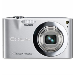 Casio Exilim EX-Z100SR 10 Megapixel, Wide Lens, 4x Optical Zoom & 2.7 LCD Compact Digital Camera - Silver