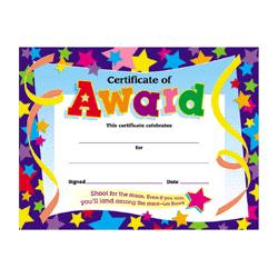 Trend Enterprises Certificate of Award Star, 8-1/2 x11 , Ready to Frame (TEIT2951)