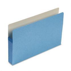 Smead Manufacturing Co. Colored File Pocket, Legal, Straight Cut, 3 1/2 Expansion, Blue (SMD74225)