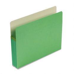 Smead Manufacturing Co. Colored File Pocket, Letter, Straight Cut, 3 1/2 Expansion, Green (SMD73226)