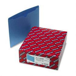 Smead Manufacturing Co. Colored Recycled File Jackets, Double Ply Tab, Flat, Letter, Blue, 100/Box (SMD75502)